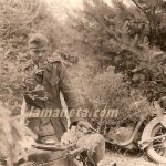 militares, militar, Alemania, camufladas, arboles, bosque, motos