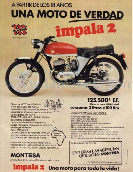 folleto de montesa impala II